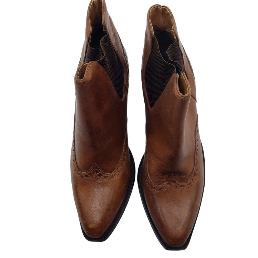 Durango RD252 Women's Brown Leather Cowboy Style Ankle Boots Size 6.5M - Picture 6 of 8